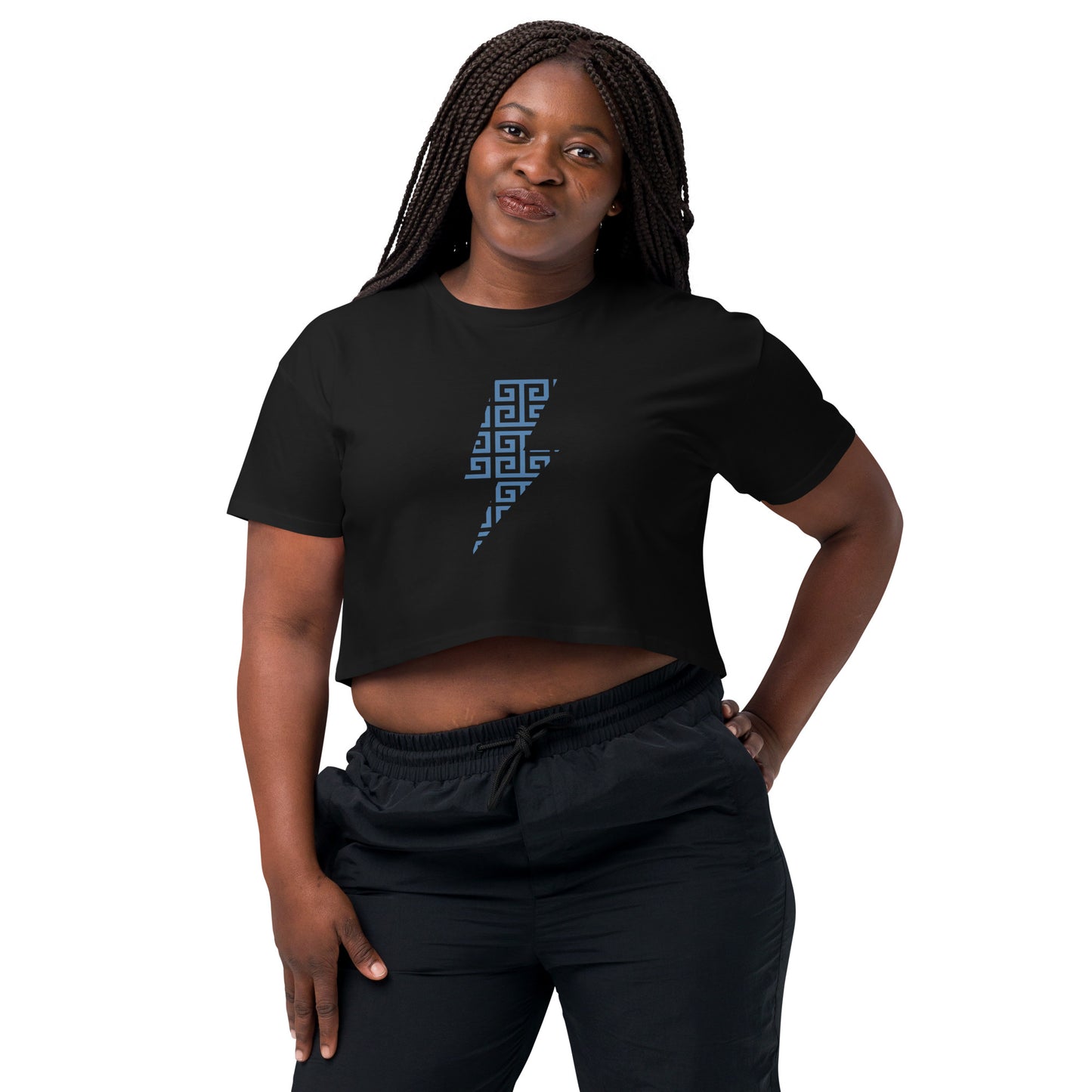 Women’s Crop Lightning Bolt Top