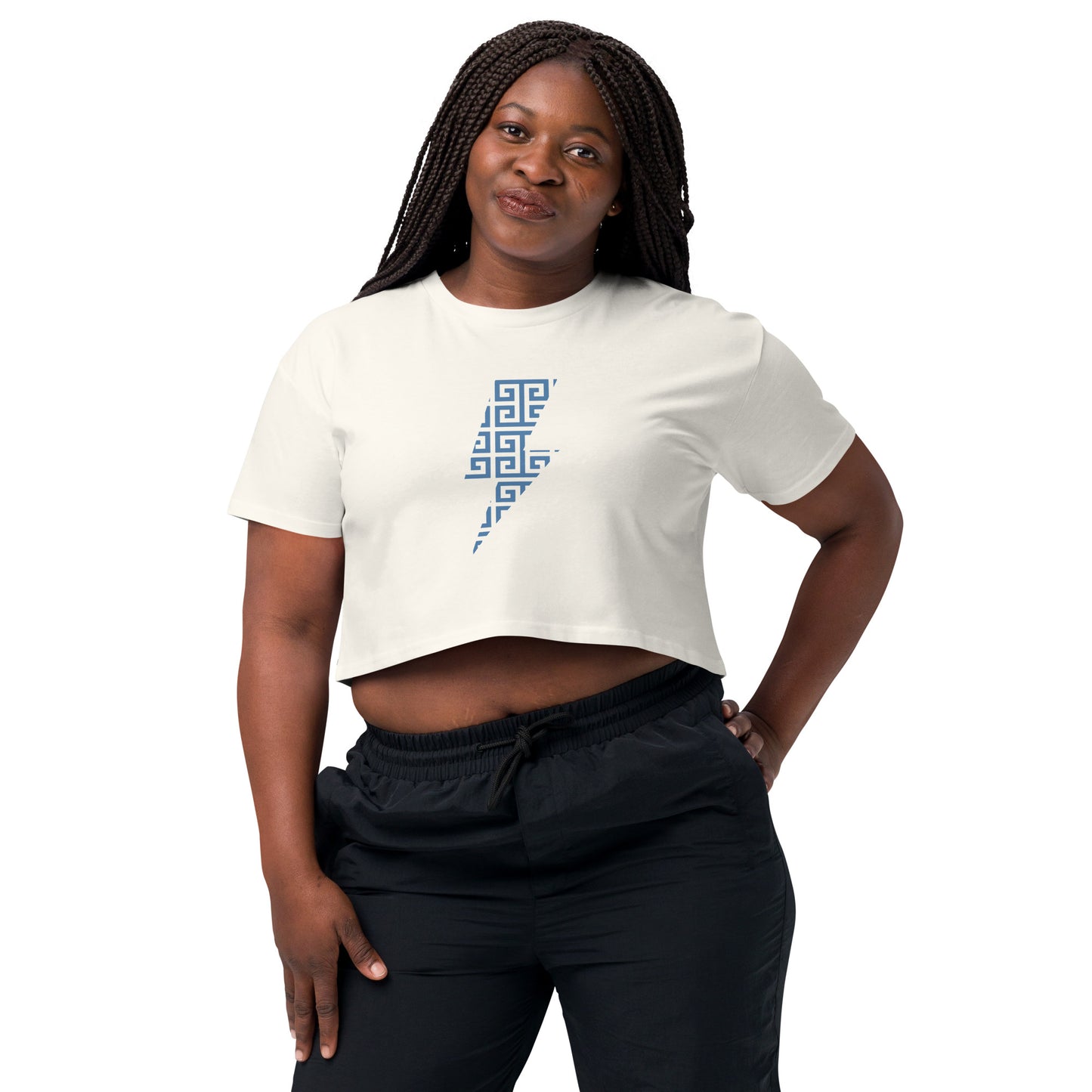 Women’s Crop Lightning Bolt Top