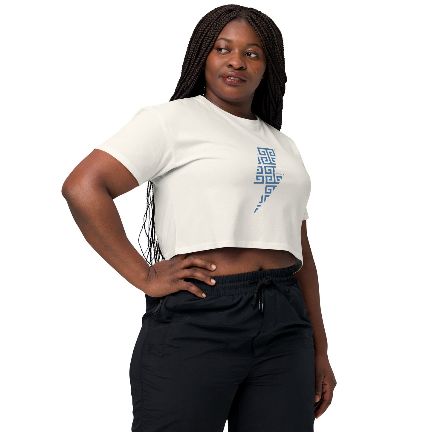 Women’s Crop Lightning Bolt Top