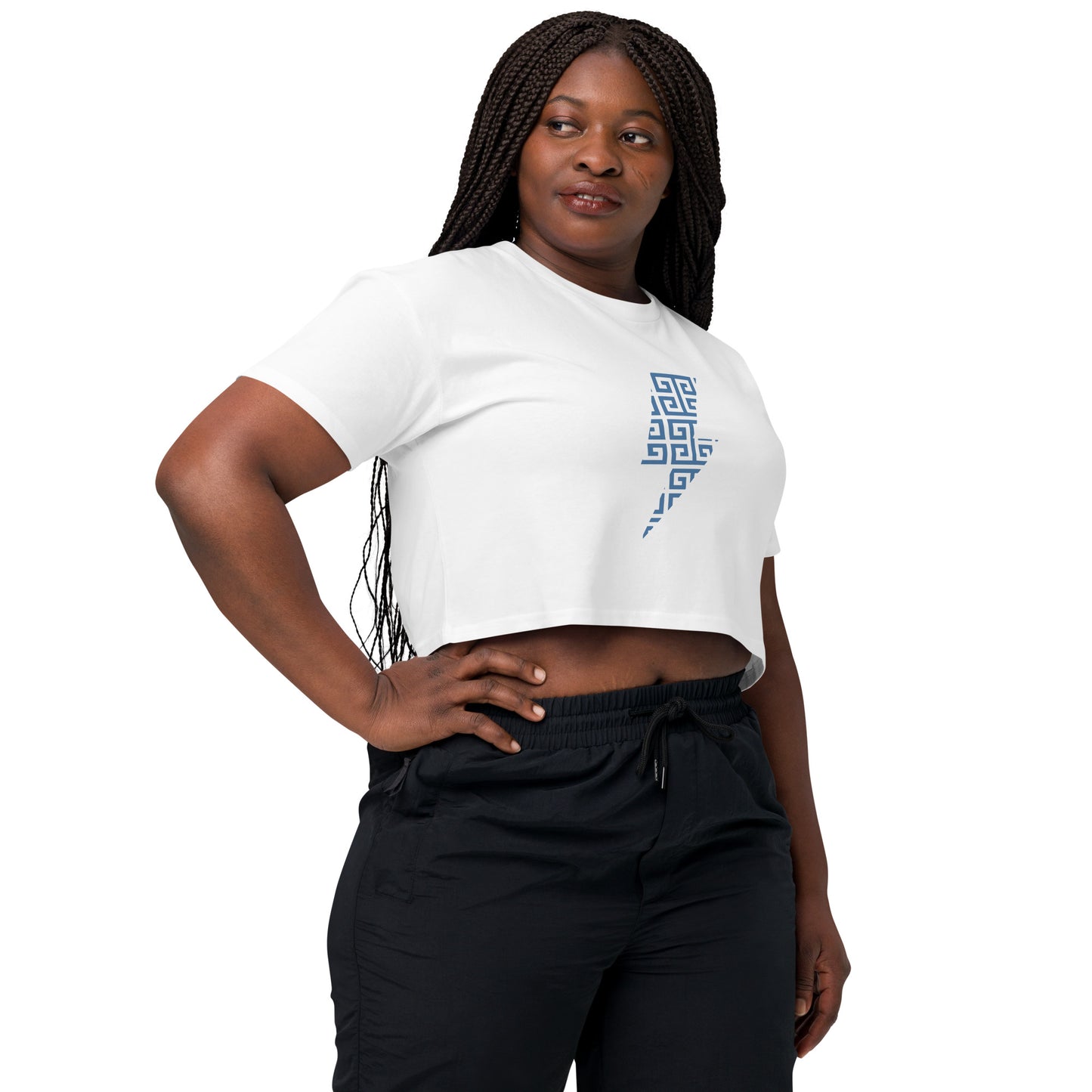 Women’s Crop Lightning Bolt Top