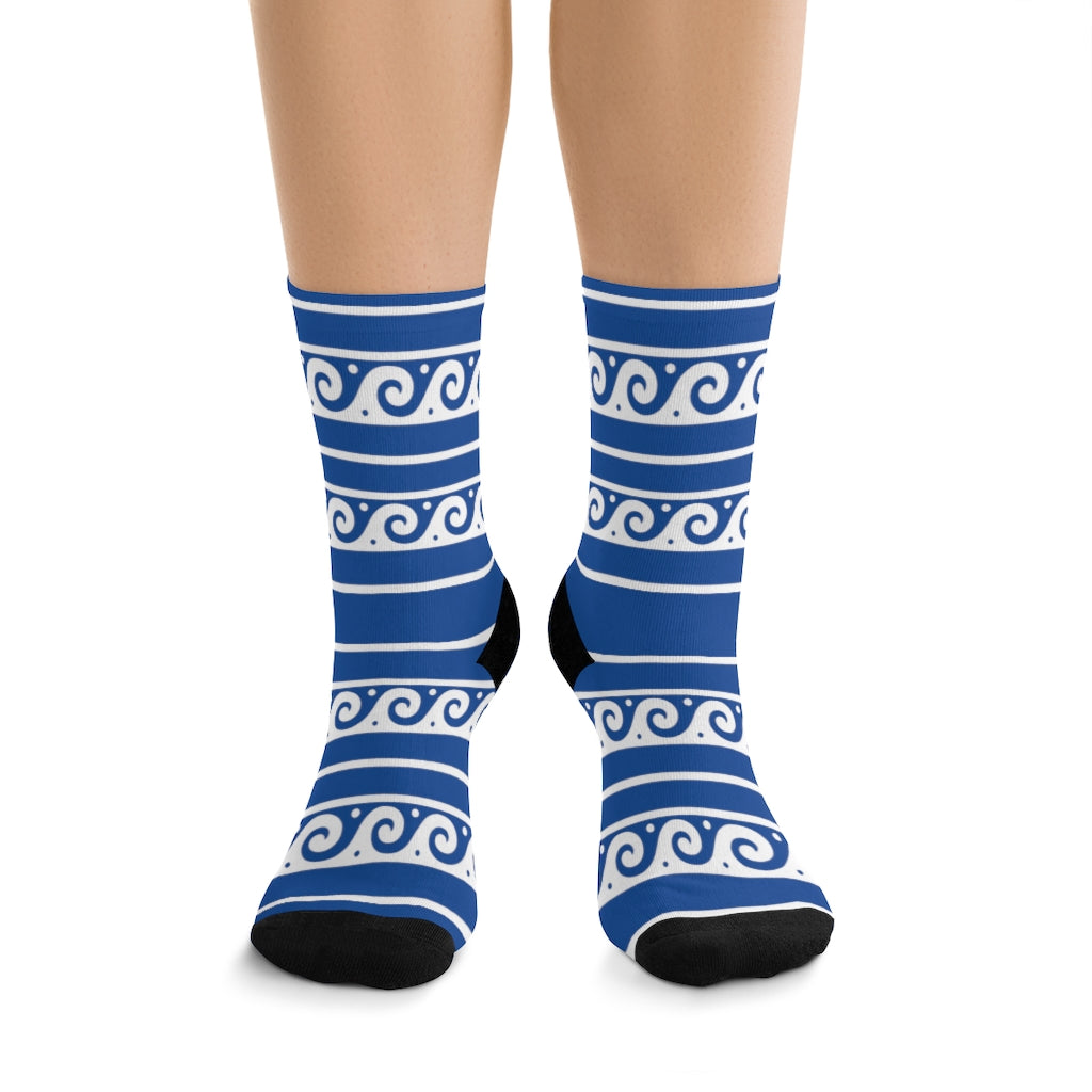 Grecian Waves Socks