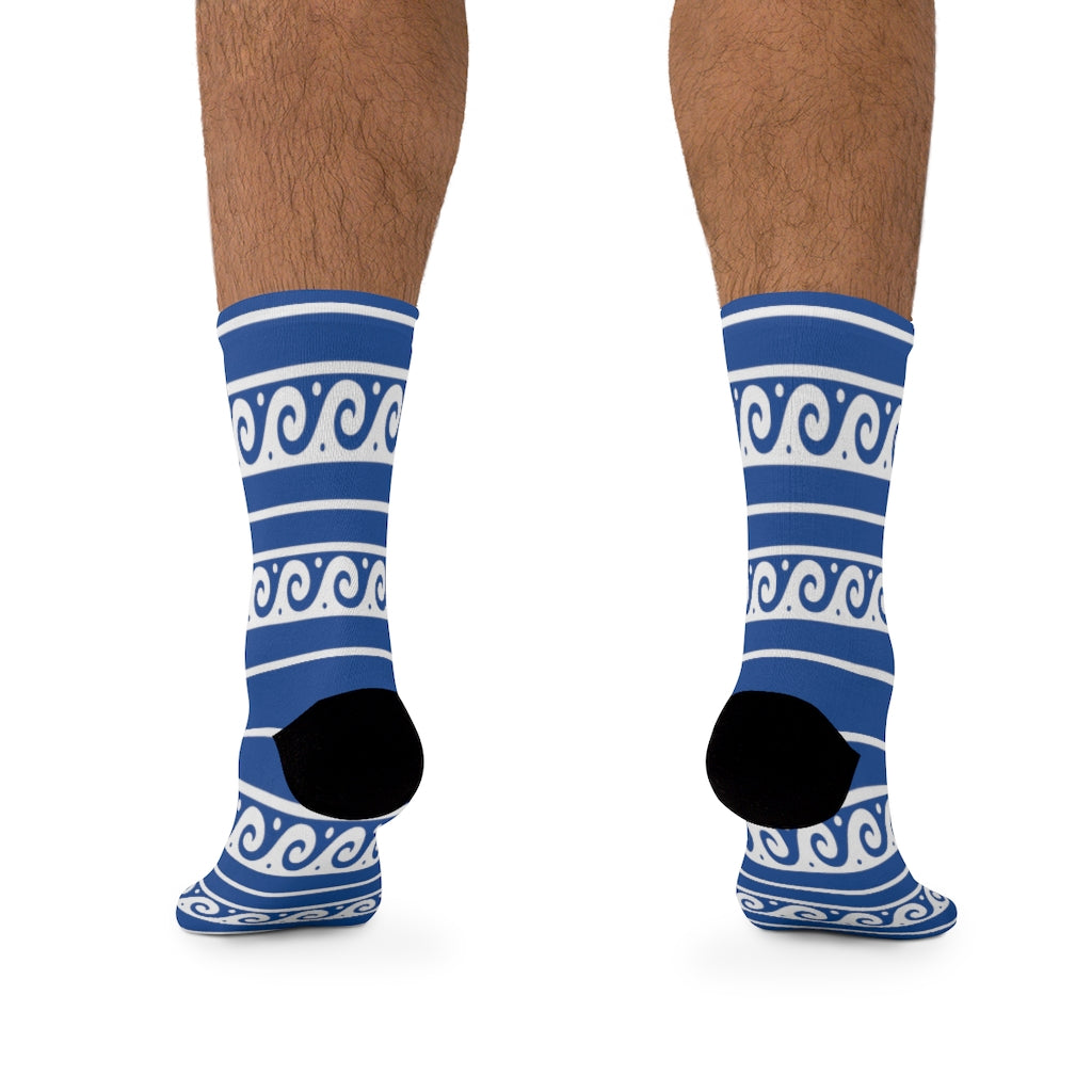 Grecian Waves Socks