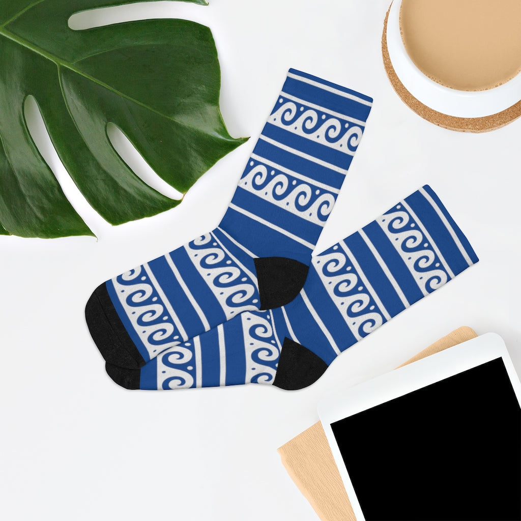 Grecian Waves Socks