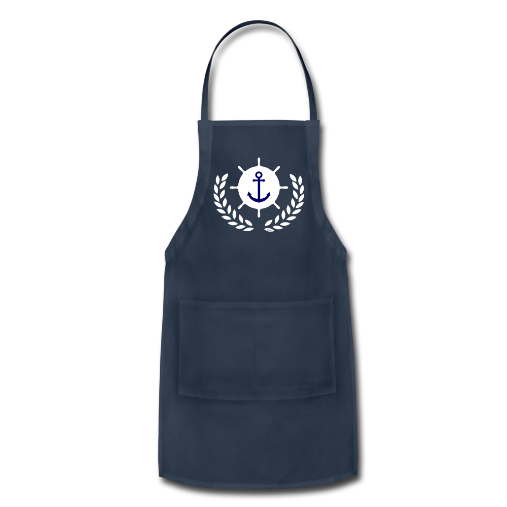 Sail Me To Greece Apron - navy