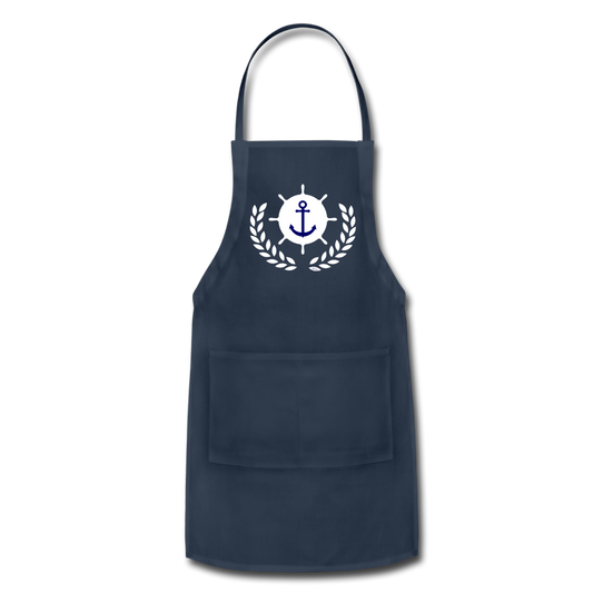 Sail Me To Greece Apron - navy