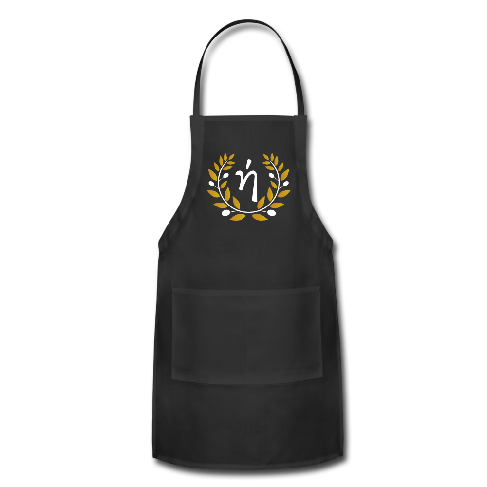 ήλιος Wreath Apron - black