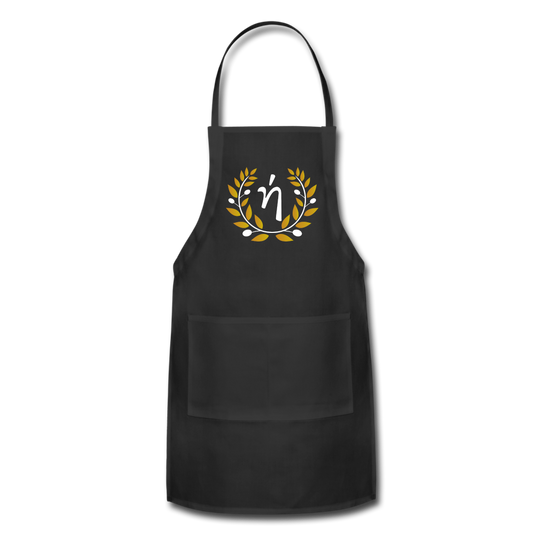 ήλιος Wreath Apron - black