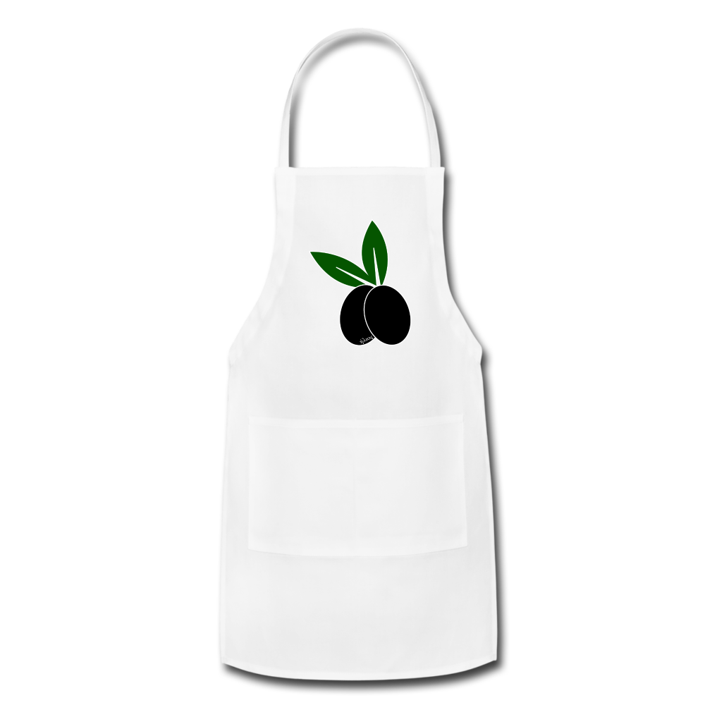 Olive Apron - white