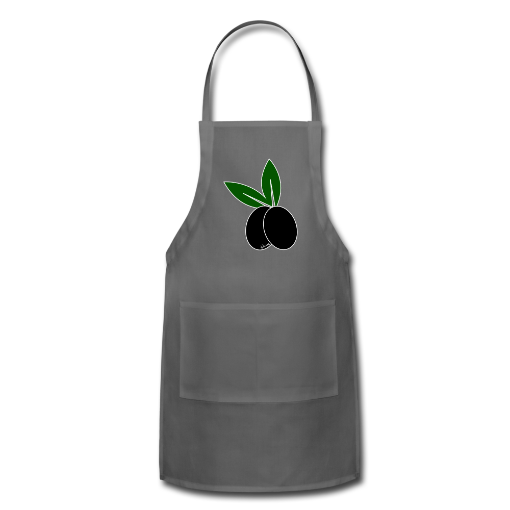 Olive Apron - charcoal