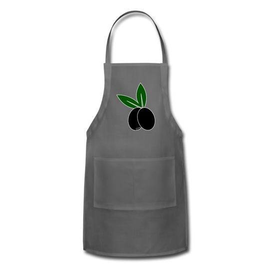 Olive Apron - charcoal