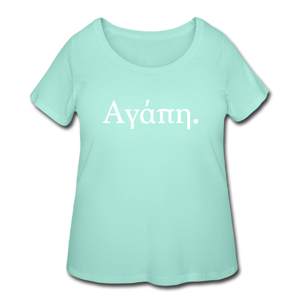 Women’s Αγάπη Curvy T-Shirt - mint