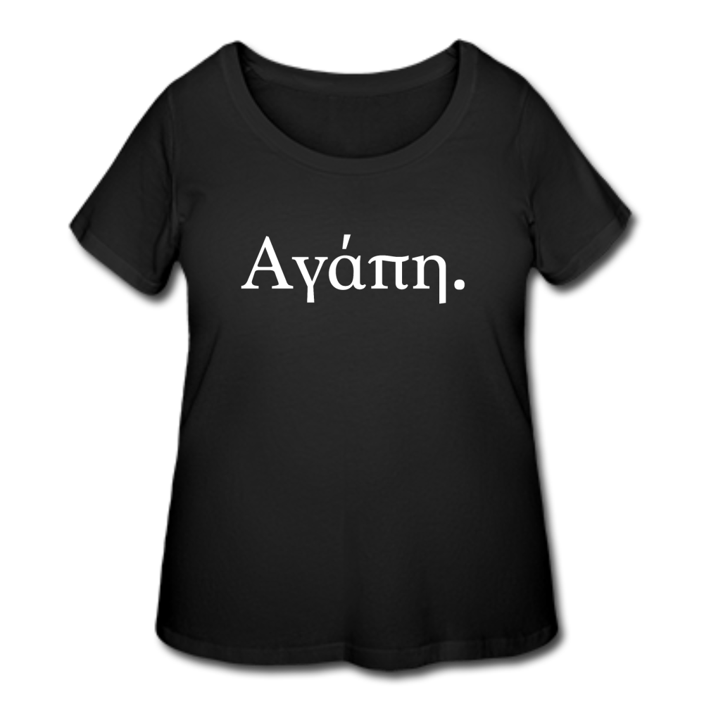 Women’s Αγάπη Curvy T-Shirt - black