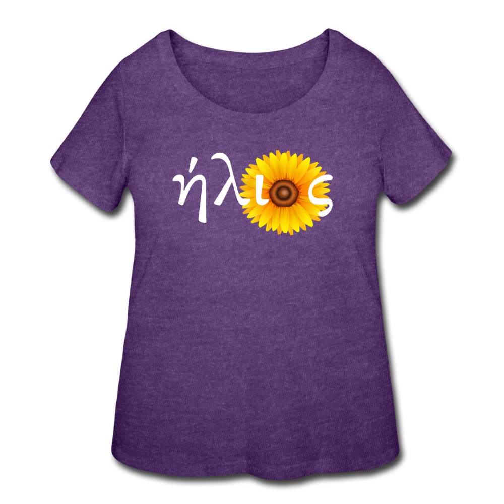 Women’s ήλιος Curvy T-Shirt - heather purple