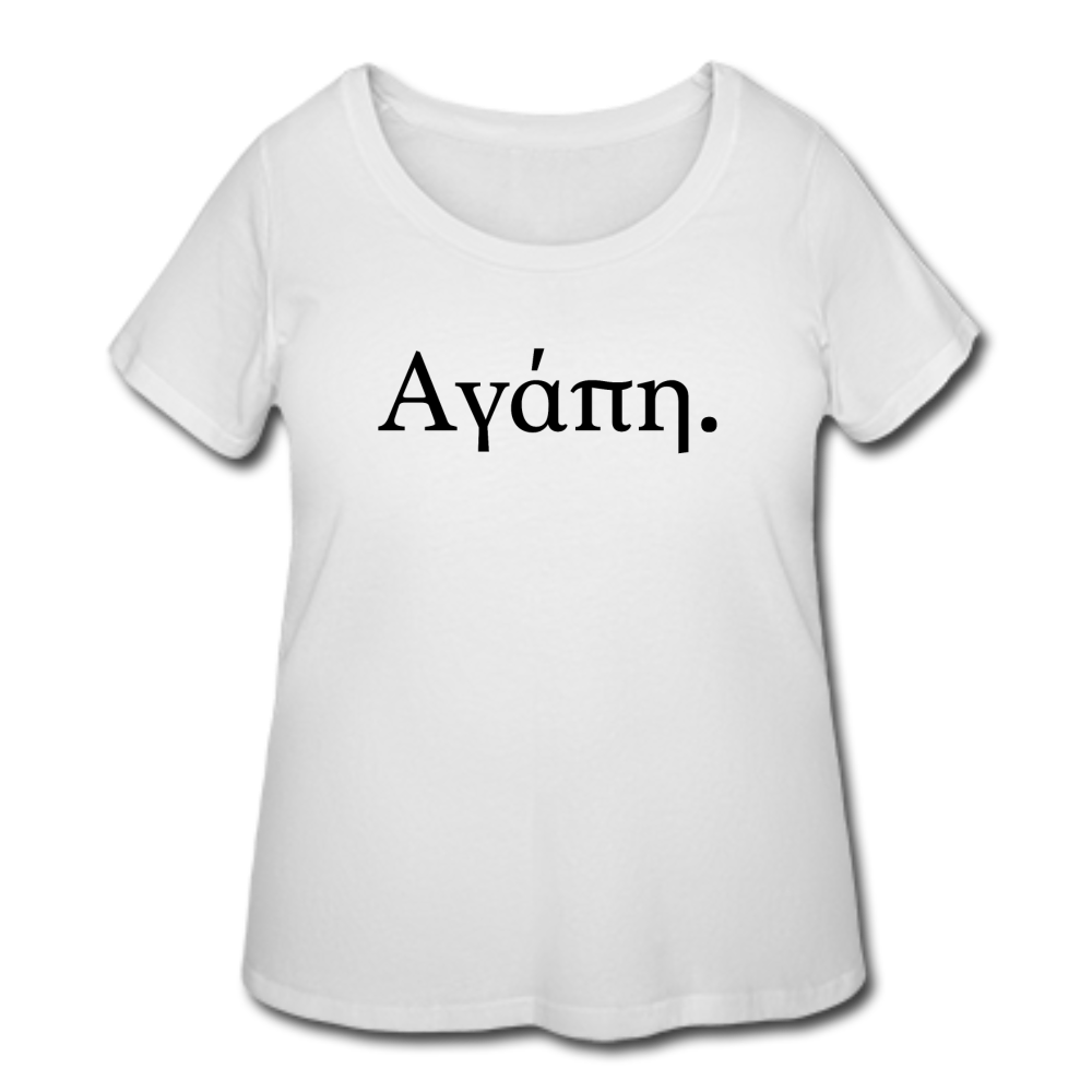 Women’s Αγάπη Curvy T-Shirt - white