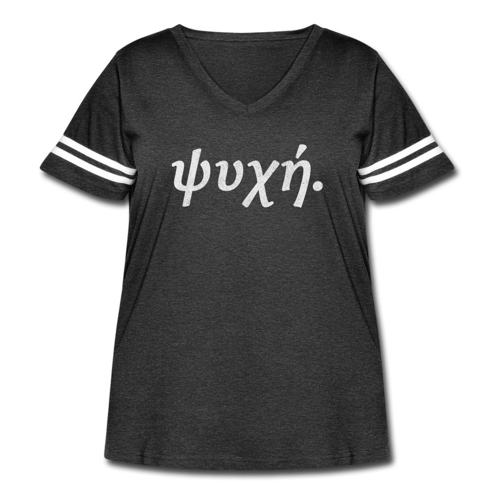 Women's ψυχή Curvy Vintage Sport T-Shirt - vintage smoke/white