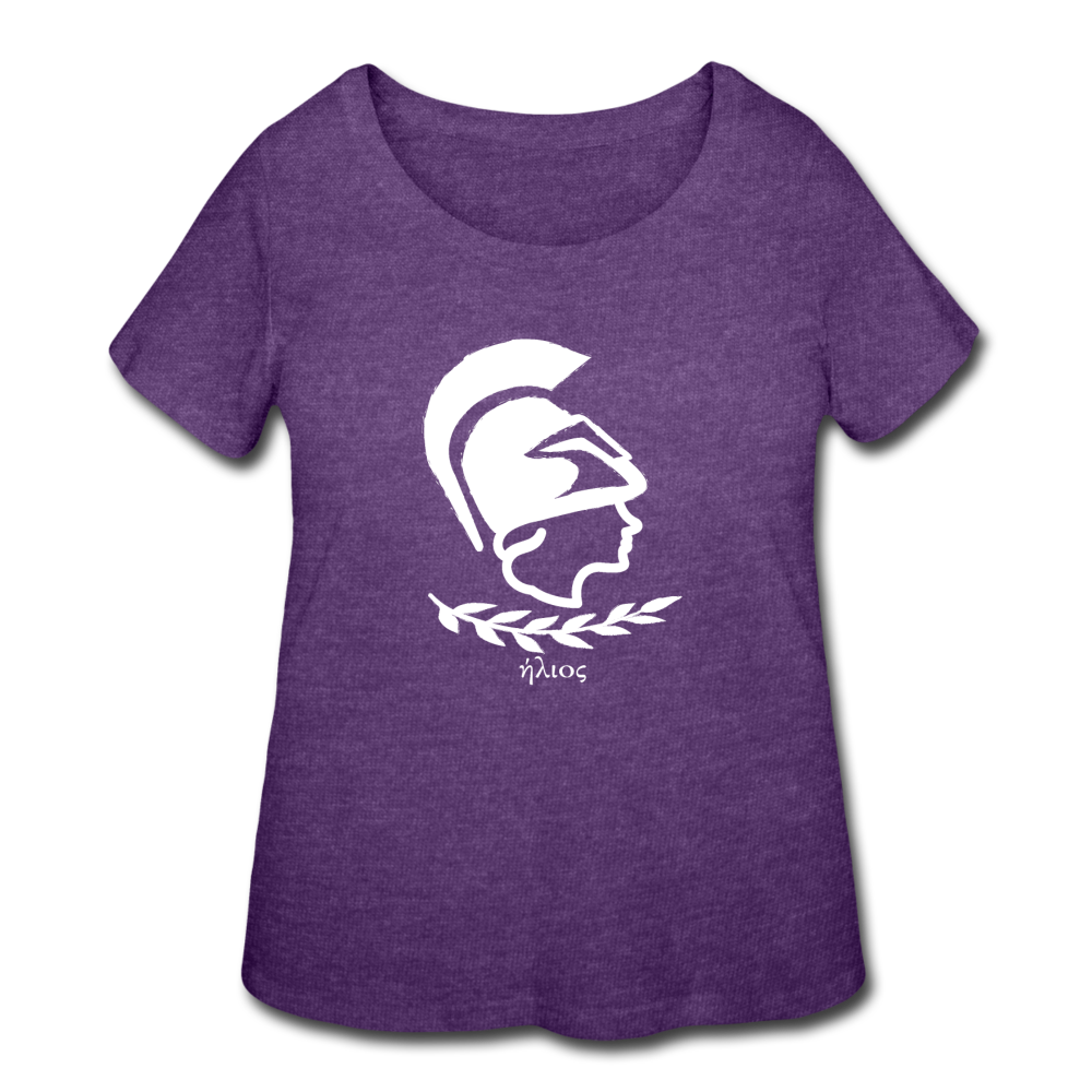 Women’s Warrior Princess Curvy T-Shirt - heather purple