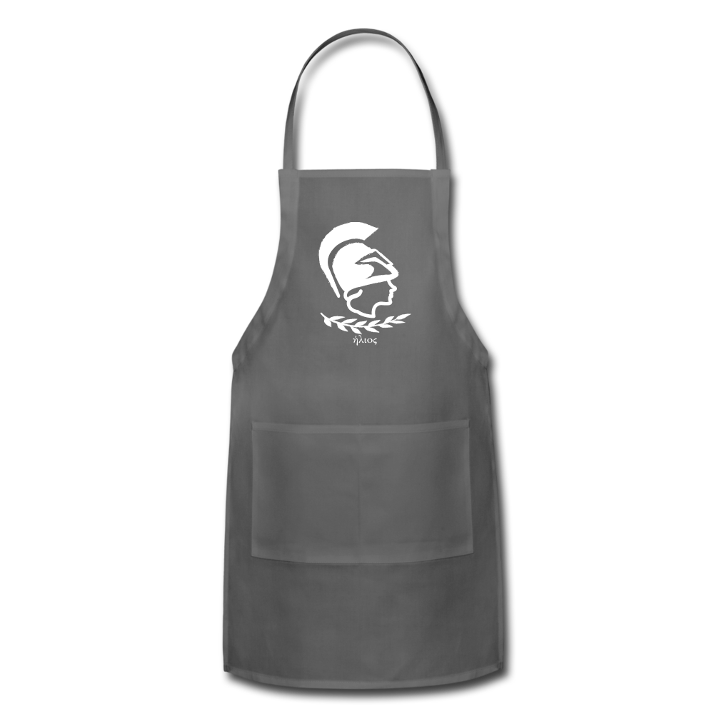 Warrior Princess Apron - charcoal