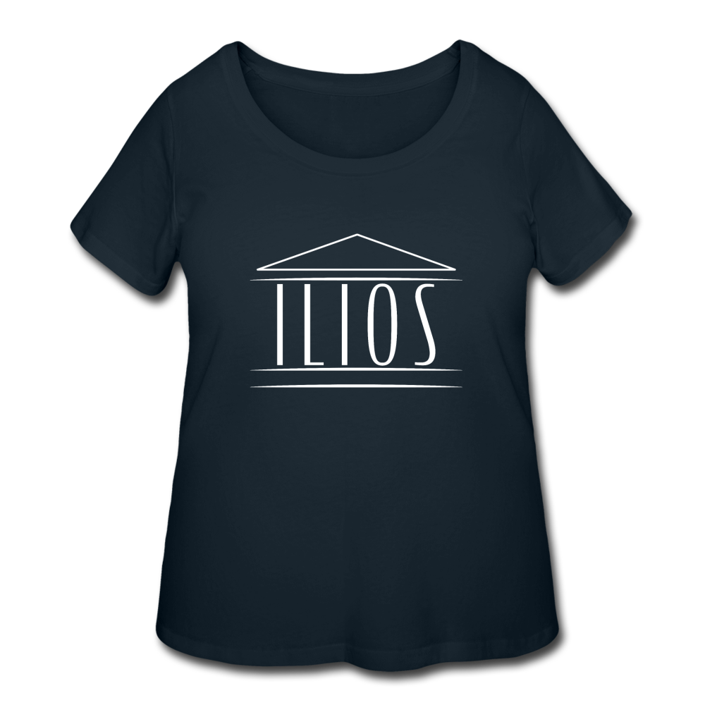 Women’s Temple of Sun Curvy T-Shirt - navy