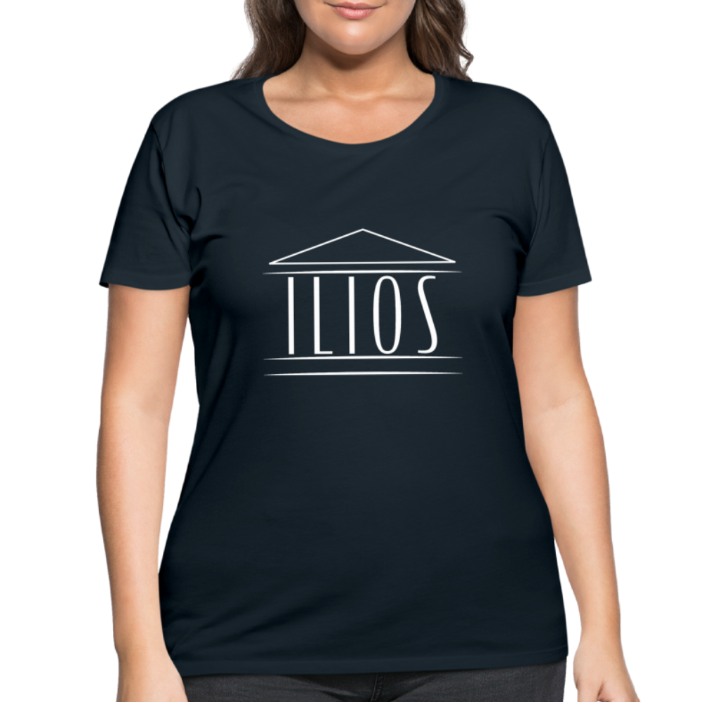 Women’s Temple of Sun Curvy T-Shirt - navy