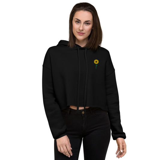 Women's Sunflower Crop Hoodie