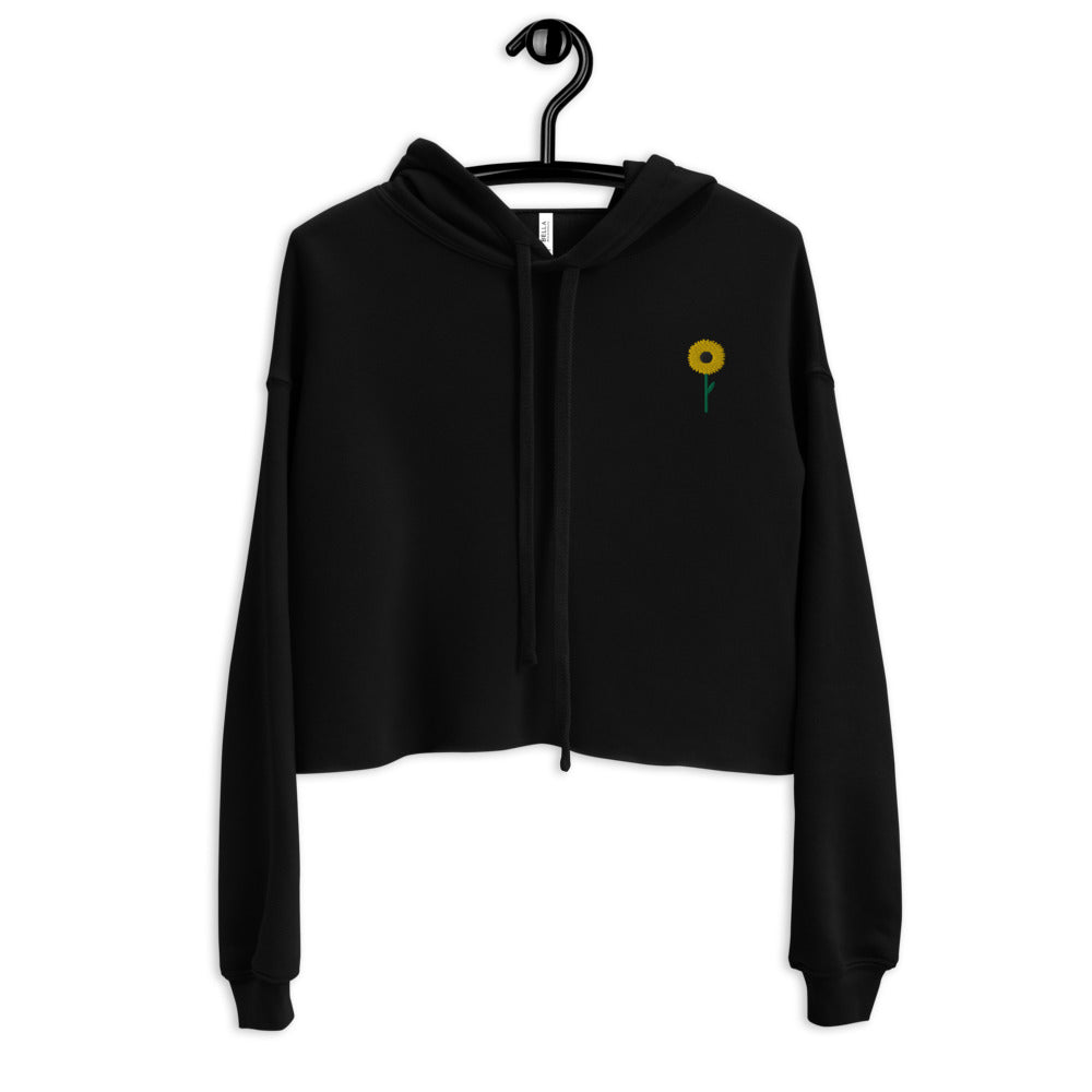 Women's Sunflower Crop Hoodie