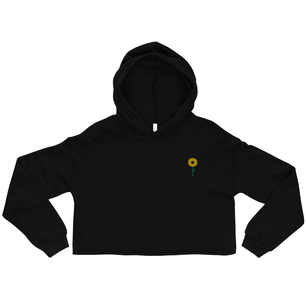 Women's Sunflower Crop Hoodie